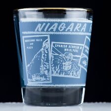 vintage NIAGARA FALLS CANADA souvenir shot glass 2oz ESTATE ITEM picture