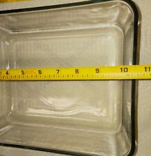 Vintage Anchor Hocking 11 Cup Casserole  Lasagna Clear Bake Pan. Excellent picture