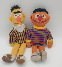Vintage Knickerbockers Sesame Street Ernie & Bert Plush Figures picture