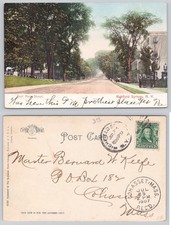 East Main Street Richfield Springs NY 1907 Postcard Poly-Chrome Germany picture