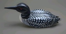 hand-carved Hand Painted wooden loon decoy 12