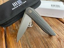 WE Knife Co. Black Void Opus Folding Knife Bronze Ti/CF (2.9