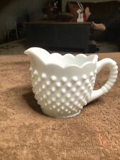 Vintage Oval Shape Hobnail Creamer with Scalloped Edge picture