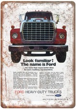 Vintage 1973 Ford Louisville Ad Retro Look Metal Sign A8219 picture