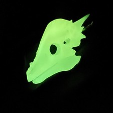 Pachycephalosaurus (Glow in the dark) | Resin Keychain Replica (Paleo Peach) picture