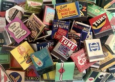 15 Antique & Vintage Unstruck Matchbooks – No Moderns – Worldwide Assortment picture