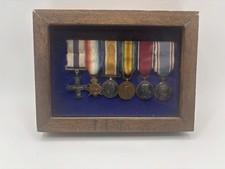 WWI WWII Miniature Medal Group Military Cross MC Star British Canadian picture