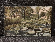 Richmond VA Lily Pond Hollywood Cemetery Vintage Postcard  picture