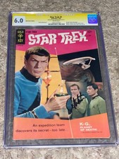 1967 STAR TREK 1 CGC 6.0 WILLIAM SHATNER SS Signature Series photo var White pgs picture