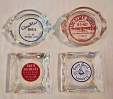 Vintage Advertising Ashtrays Lot Of 4 Old Ashtrays picture