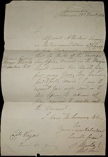 1811 British Military Letter Palermo Col Gen Alexander Mackenzie Napoleonic Wars picture