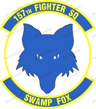 USAF 157th Fighter Squadron Self-adhesive Vinyl Decal picture