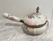 VINT SILENT BUTLER / CRUMB CATCHER /DUSTING POWDER BOX Chantilly Rose 2886 picture