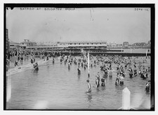 Brighton Beach Brooklyn NY 1900s Bathing Swimmers Bathing Suits Water picture