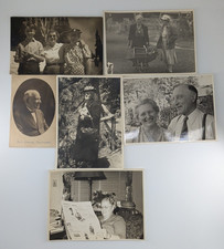 Black & White Photographs Lot of 6 Various Sizes Older Women Men Child Vintage picture