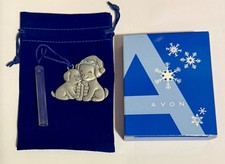 Avon Holiday Hugs 2026 Collectible Christmas Pewter Ornament -New in box picture