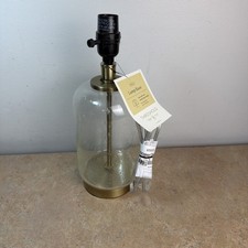 Threshold Clear Seeded Glass Lamp Brand New with tags. No shade No blub picture