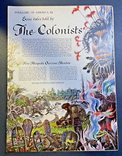 1960 Folklore of American Colonists illustrated picture