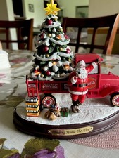 Vintage Coca Cola Christmas Santa Bringing Home The Tree Bradford ExchangeVIDEO picture