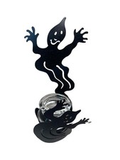 Vintage PartyLite Shadow Dancer Ghosts Candle Holder Halloween picture