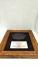 1999 PRCA Prairie Circuit FinalsBull of Year CROW BAR Rumford Rodeo Skoal Plaque picture