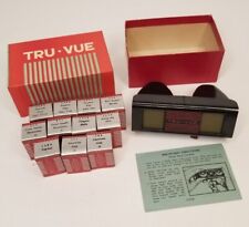Vintage Tru-Vue Viewer, 11 Film Rolls, Instructions, Original Box, Tested Works picture