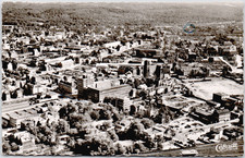 Germany Duisburg 1956 Aerial City Factories Buildings Real Photo RPPC Postcard picture