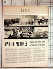 1939 LIFE Magazine WWII Poland Invasion Hitler Athenia Sinking Early War picture