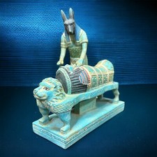 Ancient Egyptian Mythology Anubis God Unique Statue Pharaonic Egyptian BC picture