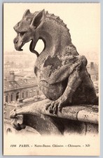 Vintage Notre Dame Paris Chimera Gargoyle Postcard Levy et Neurdein F439 picture