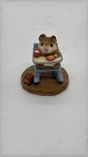 Vintage 1983 William Petersen Mouse in Highchair Figurine picture