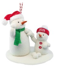 2026 Snowman Plush HALLMARK ORNAMENT Snowball Fight picture
