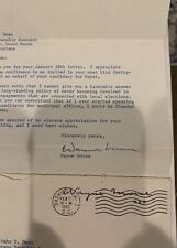 US Senate Letter 1963 Wayne Morse picture