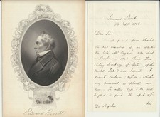 Edward EVERETT / Autograph Letter Signed picture