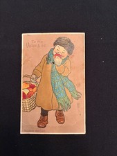 RARE MECHANICAL NOVELTY VALETINE CHILDREN GERMANY POSTCARD D.R.G.M. picture
