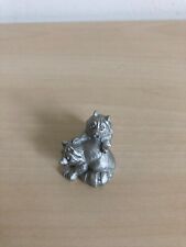 Hudson Pewter Noah's Ark Collection 1984 Raccoons Pair # 3274 picture