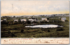 Antique 1907 Postcard Birds Eye View of Wellfleet, Massachusetts picture