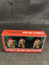 Vintage BARELY BEARS Ornaments For Christmas Around the World House Of Lloyd 23 picture