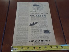 MASSEY HARRIS HORSE & TRACTOR IMPLEMENTS ORIGINAL 1932 AD picture