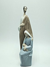 Lladro #4585 Holy Family Nativity Porcelain Figurine, Mary Joseph & Baby Jesus picture