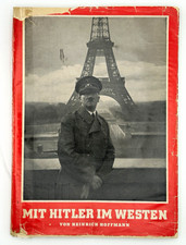 1940 Mit Hitler im Westen Heinrich Hoffmann WWII German Photo Book Original picture