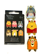 Disney Winnie the Pooh Mini Backpack Lounge Fly Mystery pin. New/box. You Choose picture