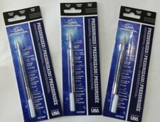 3 - FISHER SPACE Bullet Parker Ballpoint Pen Refills - Black Fine #SPR4F SALE picture