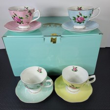 BTaT- Floral Tea Sets for Adults, 16 pcs, Service for 8 Cups (8 oz Ea) 8 Saucers picture