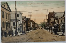 Vintage Postcard Main Street Looking West Catskill New York Dirt Road AA33 picture