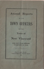 1919 NEW VINEYARD, MAINE ~ Annual Town Report picture