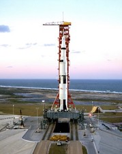APOLLO 8 SATURN V LAUNCH COMPLEX 39 HIGH-ANGLE VIEW - 8X10 NASA PHOTO (BB-216) picture