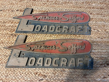 Vintage Spencer Safford Loadcraft Metal Trailer Emblems Badge 15