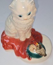 Goebel cat, bird, birdbath, 5
