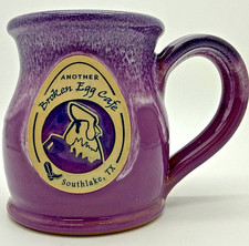Another Broken Egg Cafe coffee mug Southlake TX Deneen pottery USA Purple Gloss picture
